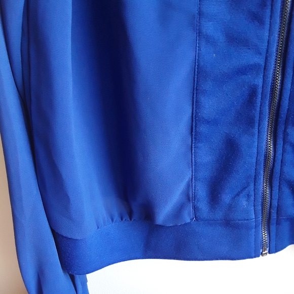 Reitman blue long sleeve with zipper women's top - Picture 4 of 14